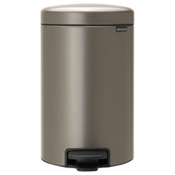 Brabantia newIcon Pedal Bin, 12L Grey / Metallic